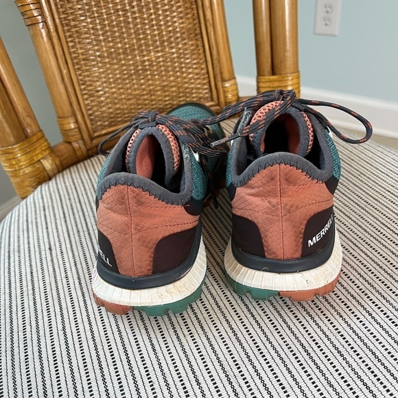 Merrell Bravada Waterproof Women's Walking Shoes Blue Pink - Picture 6 of 9